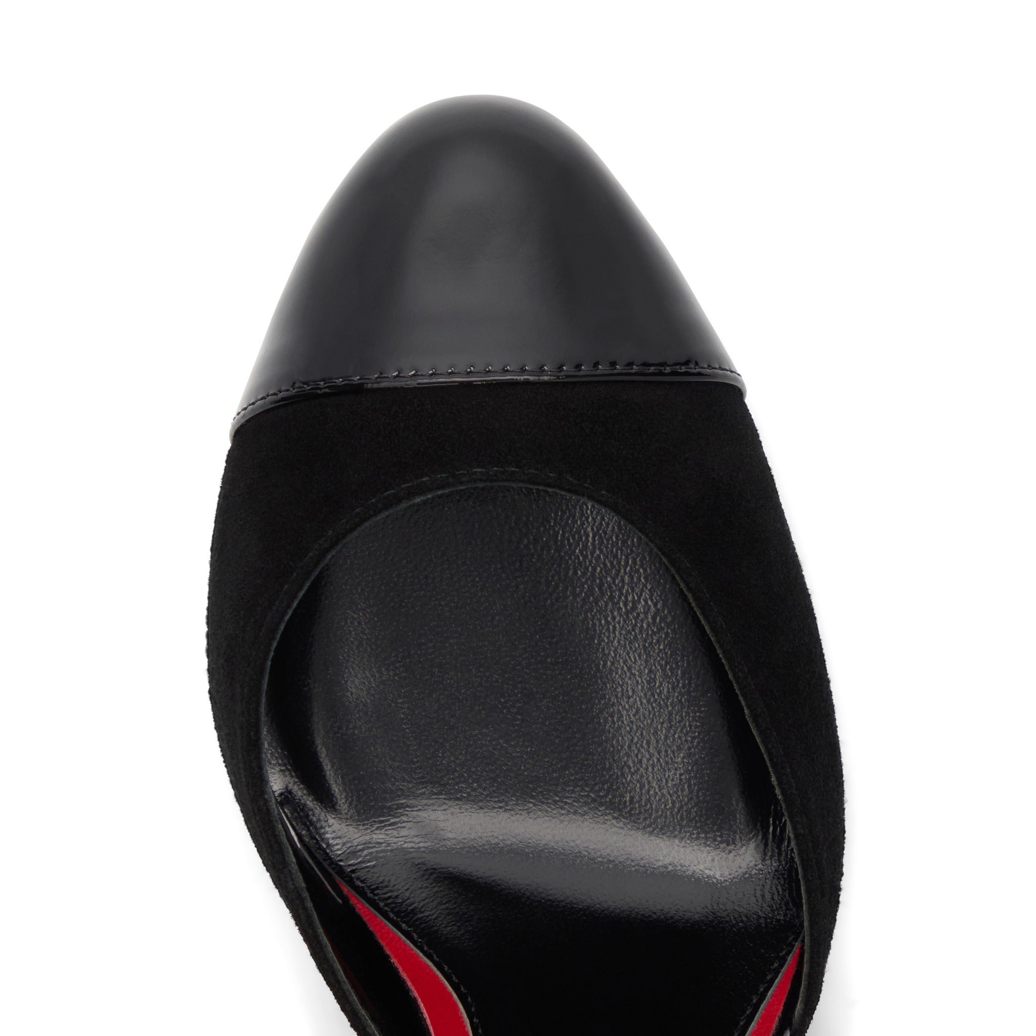 Ariane 95 Noir Cuir Vernis et Velour