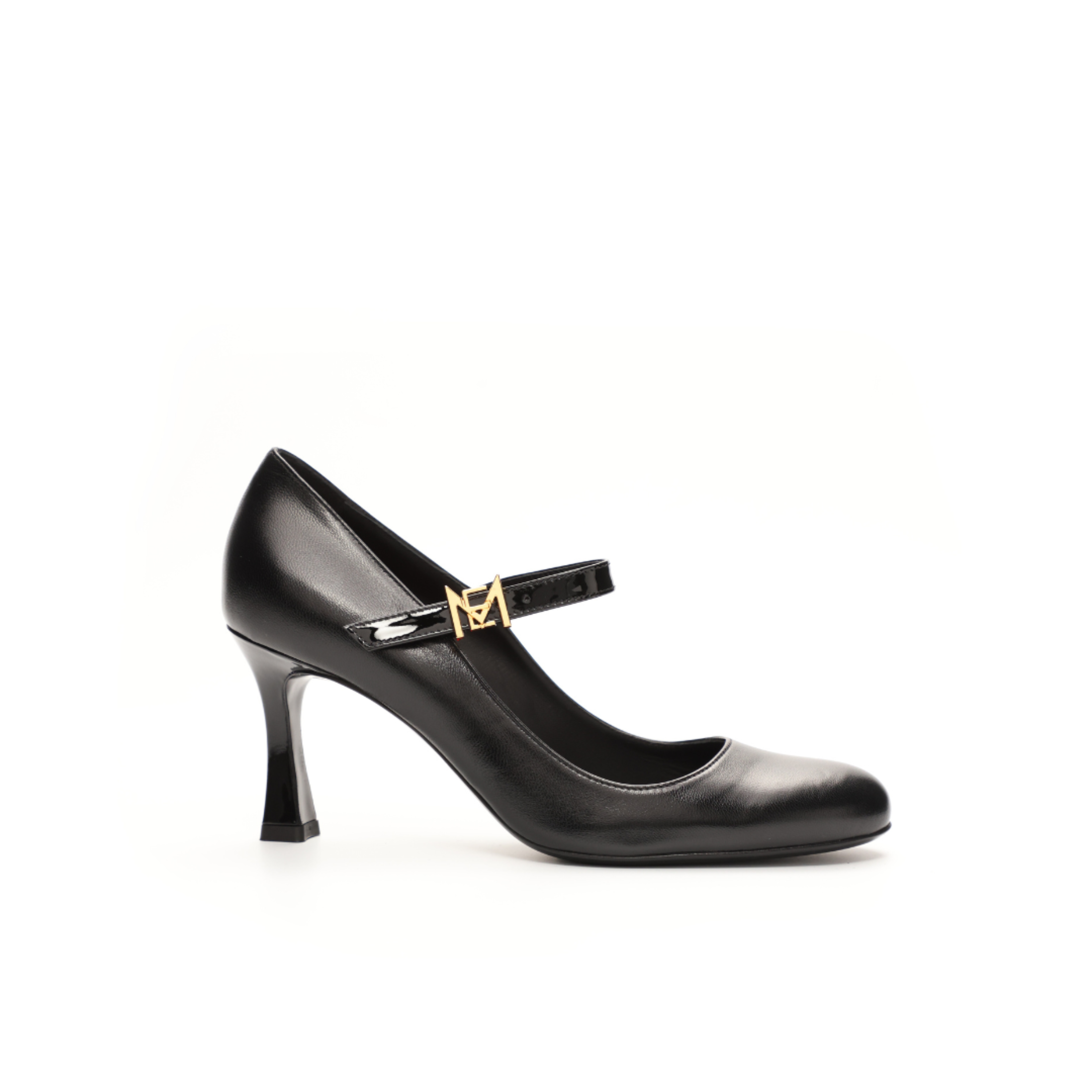 Betty 75 Noir Cuir Mat et Vernis