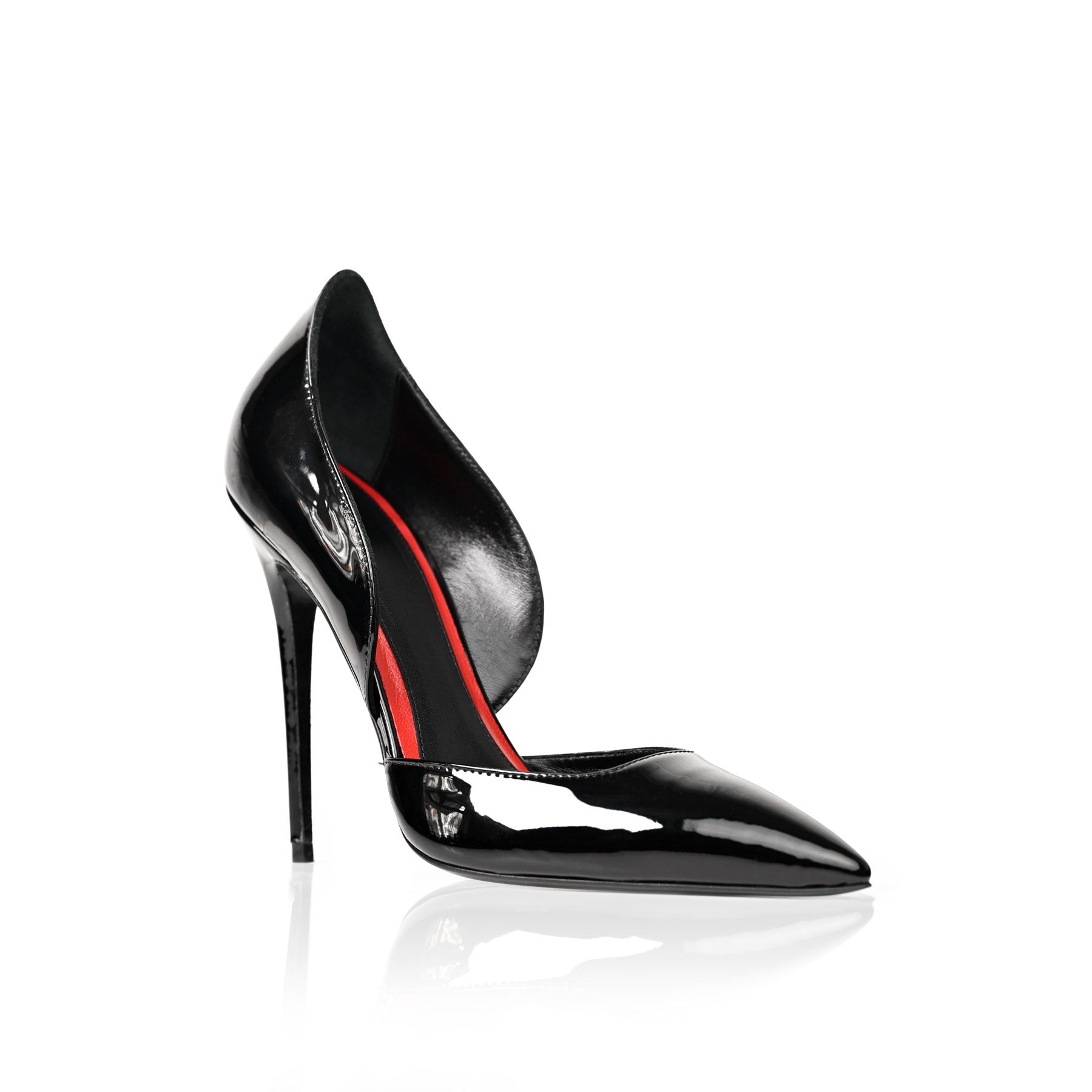 Monica 120 Noir Cuir Vernis
