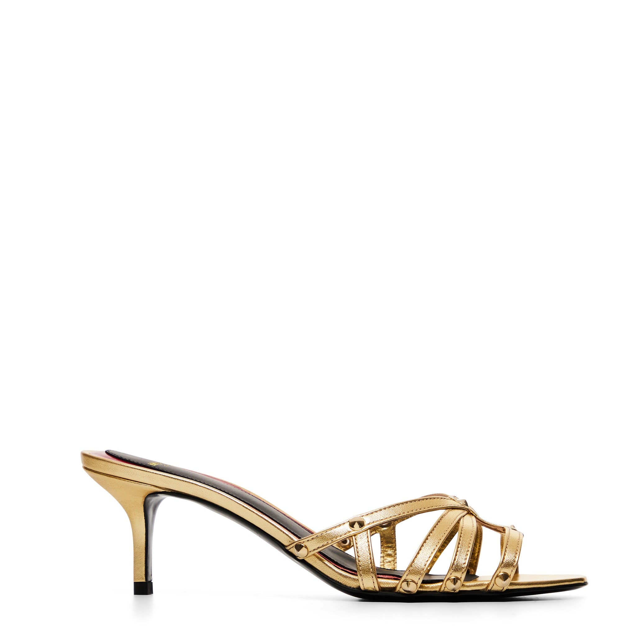 Cage Mule 55 Or Cuir Mat