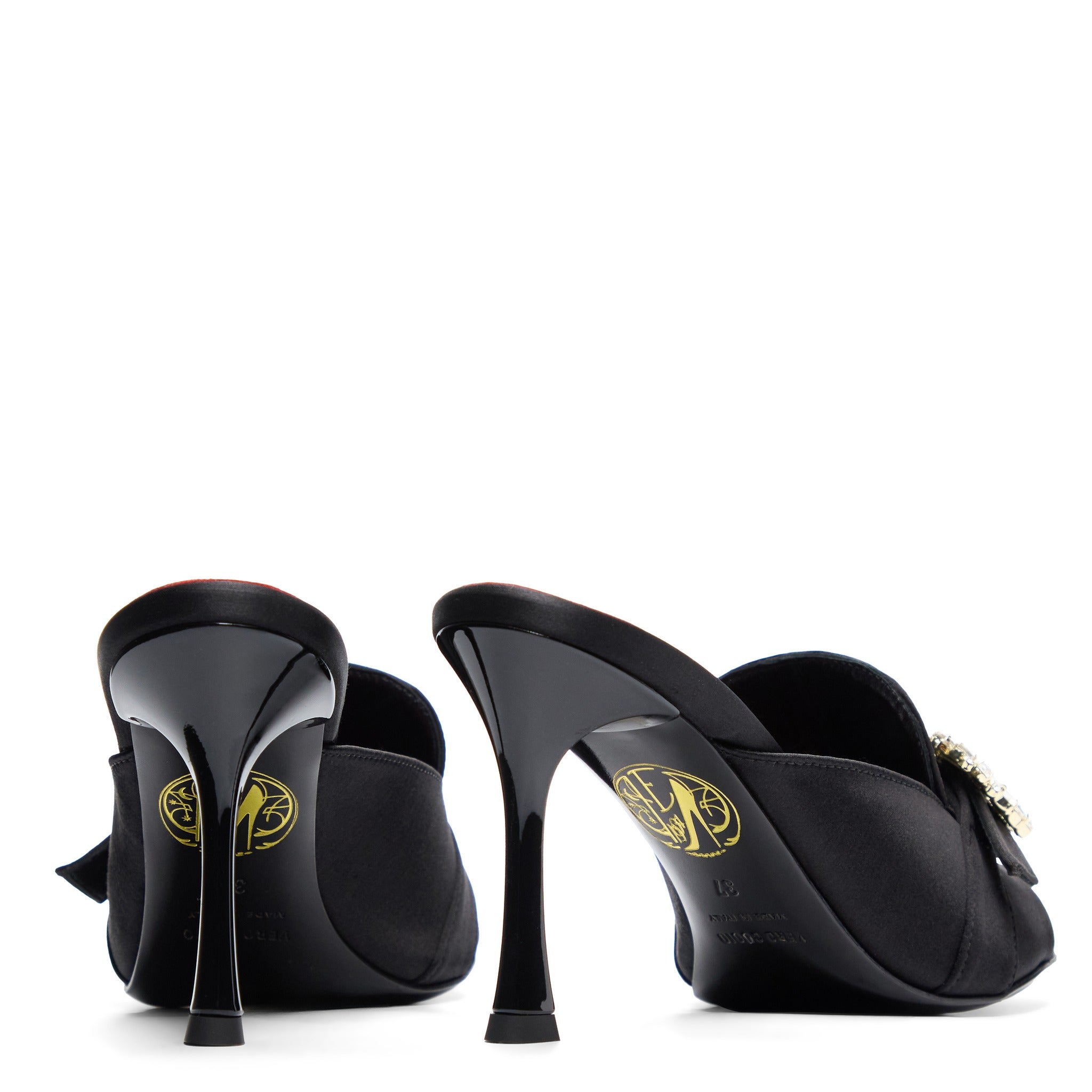 Capucine 90 Noir Satin