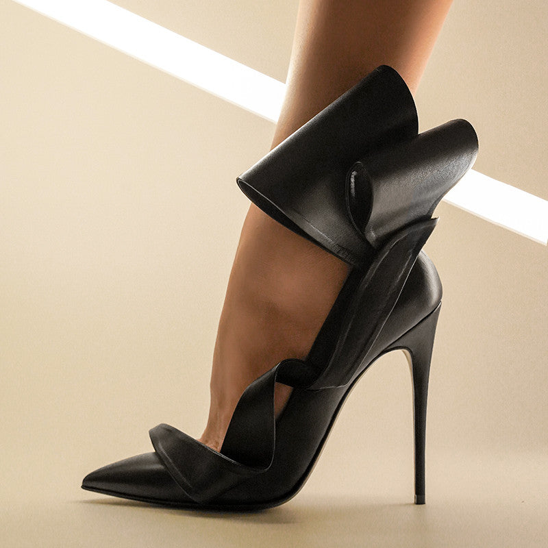Jasmin 120 Noir Cuir Mat