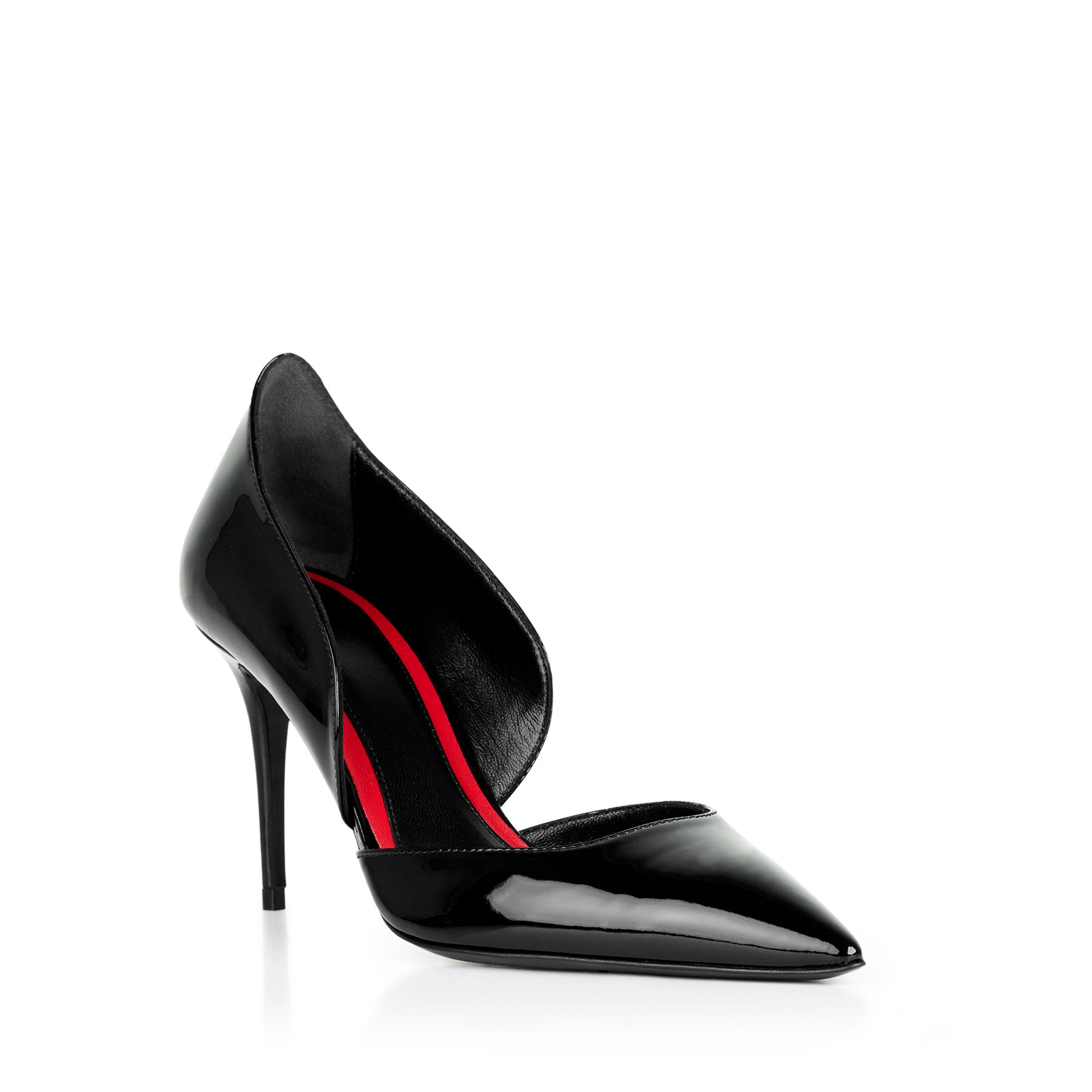 Monica 85 Noir Cuir Vernis