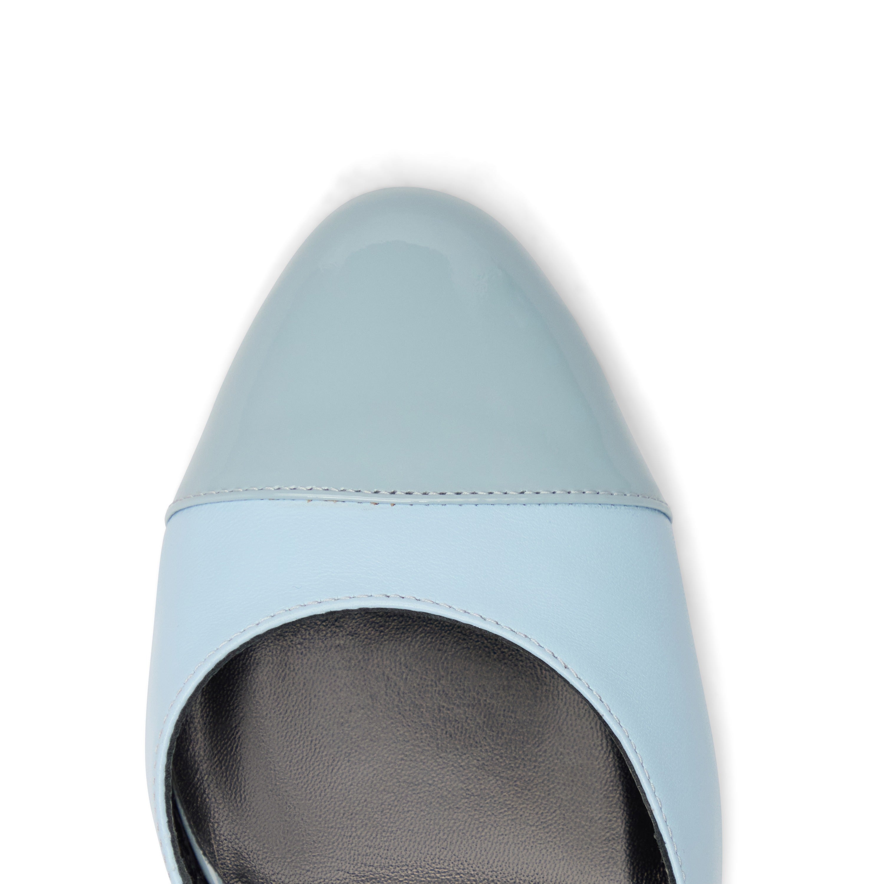 Ariane 55 Bleu Pastel Cuir Mat et Vernis
