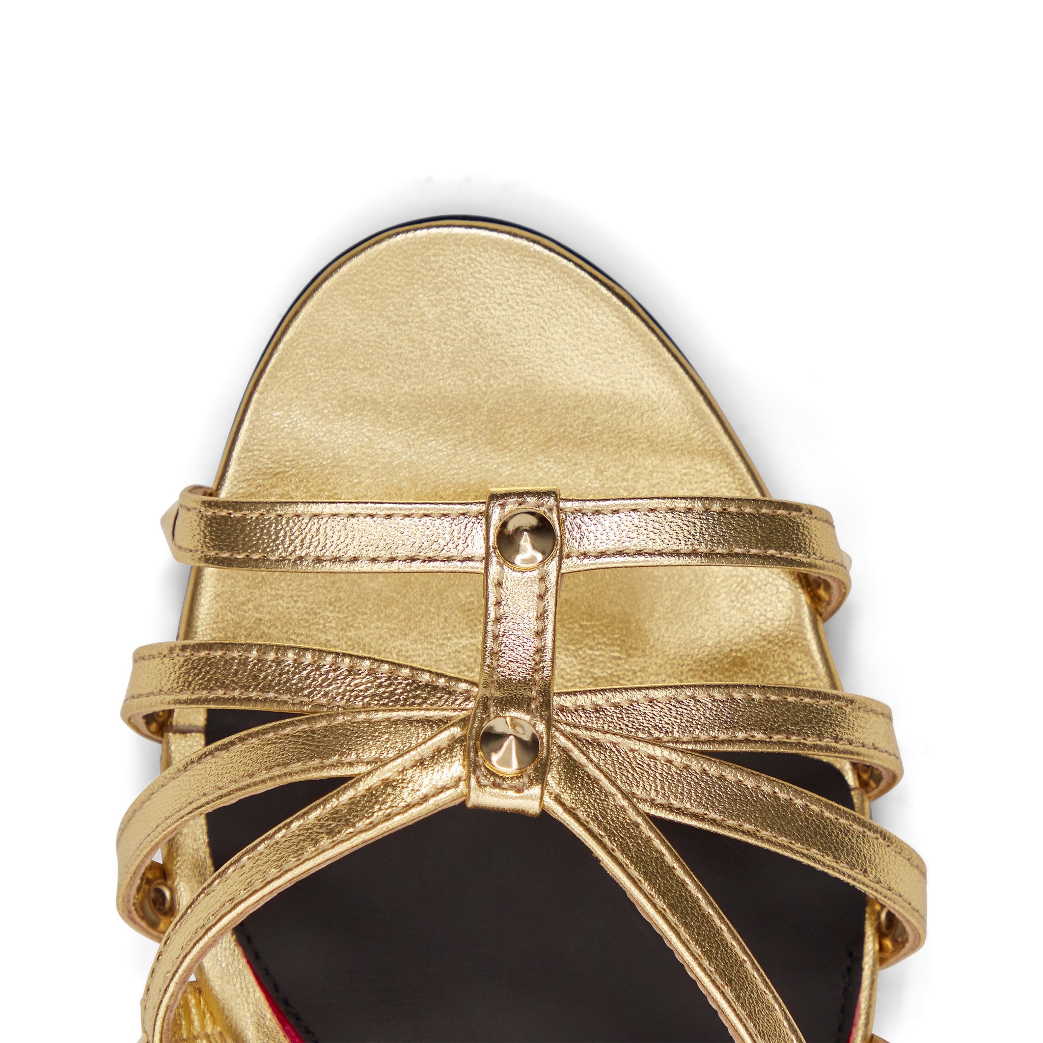 Cage Mule 55 Or Cuir Mat