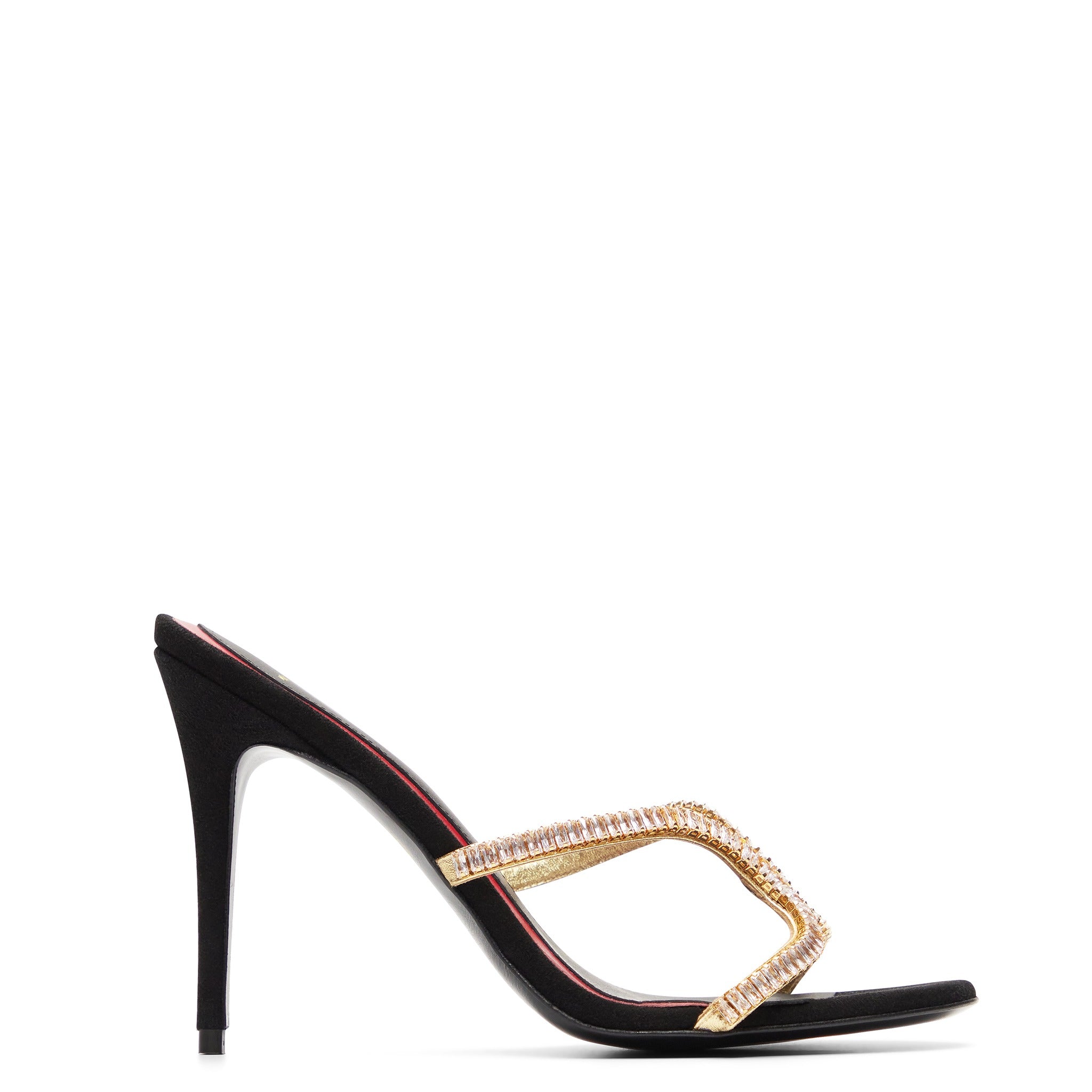 Lys Mule 100 Blanc Noir Cuir Velours et Mat
